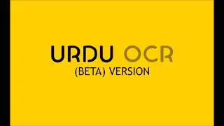 Urdu OCR (Beta Version) Demo