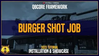 QBCore Burger Shot Job Script | Installation & Showcase | Add More Items | FiveM Tutorial