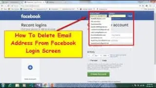 How to remove Saved Email on Facebook, 2020