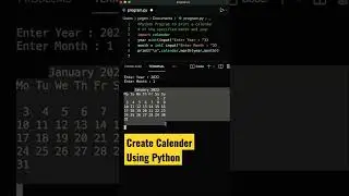 Python program to print a calendar of the specified month and year 