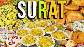 LEGENDARY Foods of SURAT | Jai Shankar Ulti Lassi, Rassa Khaman, Butter Locho | Indian Street Food