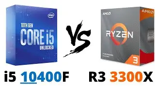 i5 10400f vs Ryzen 3 3300X | Ryzen 3 3300X vs i5 10400f | ALL BENCHMARKS!