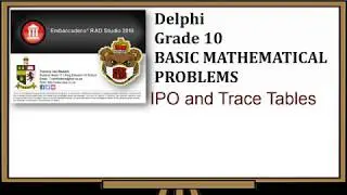 2. IPO and Trace Tables