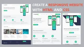 Create a Responsive Website With HTML, CSS, Flexbox and Grid | With Animation