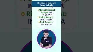 Economics Honours scope in India!🤔