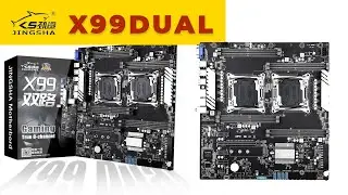 COOL JINGSHA X99 Dual CPU Motherboard LGA 2011V3 V4, SATA3.0 NVMe M.2 8 *DDR4 DIMM Up to 256GB