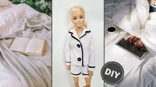 DIY Doll Dress. How To Make Trendy Barbie Clothes - Pajamas