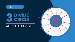 Divide a circle in 12 equal parts in AutoCAD 2025