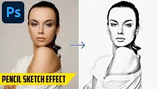 How to create a Pencil Sketch Drawing Effect - Photoshop Tutorial