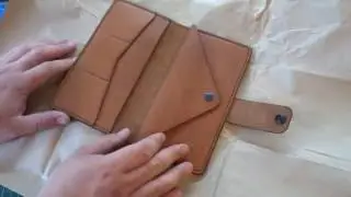 Работа с кожей. Кошелек с отделом для мелочи. Big boy. Making leather wallet