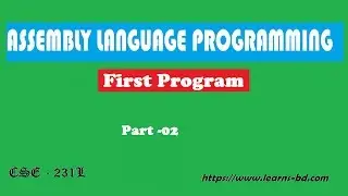 First Program in Assembly Language using emu8086