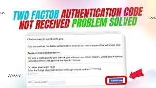Facebook two factor authentication code not received problem solved