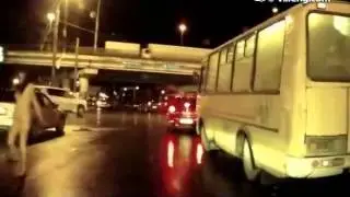 funny video  drunken girls abandoned the vehicle and naked streaker
