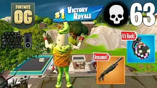 63 Elimination Solo Squads Win Full Gameplay (Fortnite OG)