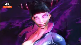 Fan Cam SF5 Juri Concept Art Outfit Versus Same Juri Street Fighter 6 MOD Gameplay PC %
