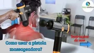 Massageador Phoenix Portátil Profissional Muscular Pistola Easy Estética