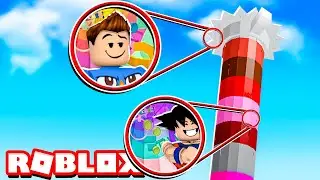 DESAFIO DA TORRE IMPOSSÍVEL NO ROBLOX! (CONSEGUIMOS?)