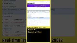 ReactJS Tutorial (Countdown Timer) Web Development, Frontend, ReactJS in Telugu, Frontend #shorts