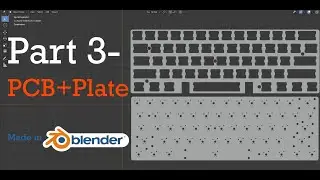 How to build a keyboard in Blender- part 3