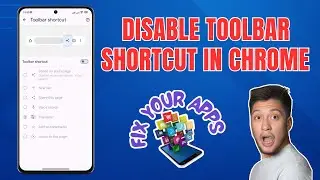 How to Disable the Toolbar Shortcut in Google Chrome