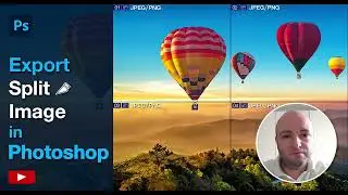 Export Split Image in Photoshop