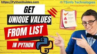 Python program to find the unique values in a list | Get unique values from list in Python