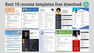 Top 10 Best Resume Templates Free Download ⬇ 2022