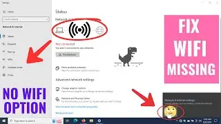 Wifi Option not showing in Settings on Windows 10 | My Wifi Option not showing | 2024