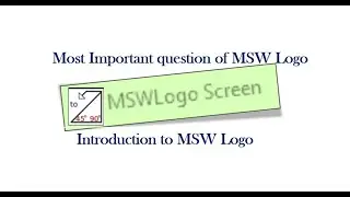 Most important questions of MSW Logo/ Logo Tutorials in Hindi/Remedial Time /