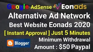 Google AdSense Alternative Ad Network The Best Website  Eonads Instant Approval Just 5 Minutes