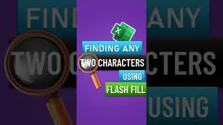 Finding 2 characters in Excel using Flash Fill in Excel by Pavan Lalwani shorts 