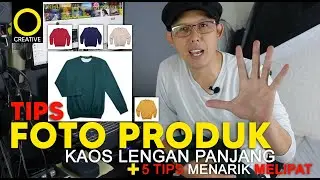tips FOTO PRODUK - kaos LENGAN PANJANG & 5 tips menarik cara melipatnya - creative photography ideas