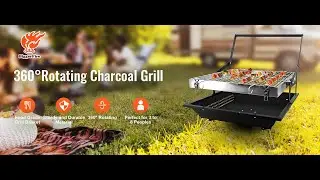 BiggerFire 360° Rotating Charcoal Grills