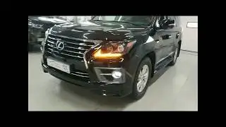 Рестайлинг Lexus LX570 + динамический поворот.