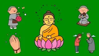 Buddha Purnima Animated Emoji Green Screen | Budda's Birthday | Everything Green Screen #buddha