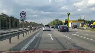 Крым 2023 В Евпаторию, новая трасса строится. Жара.