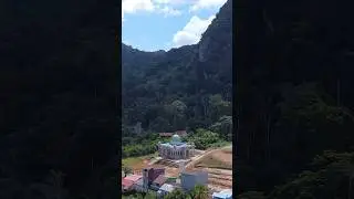 Coffee break at a Kalimantan, Indonesian restaurant with a spectacular view!