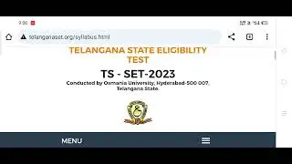 TS SET 2024 Notification Apply online  Exam fee details