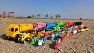 Wadidau ! Mobil Truk Tronton Scania Panjang Lagi Bongkar Pasir Dan Temukan Mobil Mobilan Bis Telolet