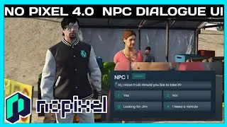 NO PIXEL 4.0 NPC DIALOGUE UI  *FREE* | FiveM Roleplay Scripts | FiveM Tutorial 2024 | MJ DEVELOPMENT