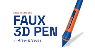 How to Create Faux 3D pen in After Effects | After Effects Tutorials | Motion graphics