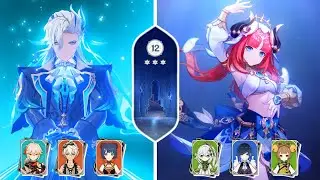 4.1 SPIRAL ABYSS! C0 R1 Neuvillette Vaporize & C0 Nilou Bloom | Floor 12 - 9 Stars