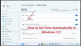 How to Set Time Automatically in Windows 11?