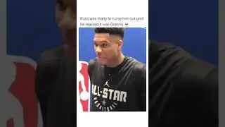 Westbrook almost curses out Giannis 😭