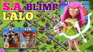 TH12 Super archer Blimp lava loons attack strategy #clashofclans #coc #cocattacks #supercell