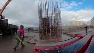 Возведение минарета 360. Мечеть 