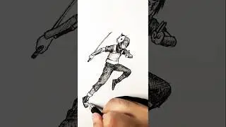 Speed drawing StickMan Ninja 😳 