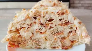ТОРТ Наполеон за 30 минут! Простой, быстрый и вкусный торт! Торт Наполеон из слоеного теста