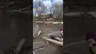 Весеннее половодье. Река Нара. 