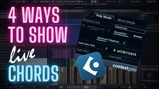 How to display chords in REAL TIME with Cubase!